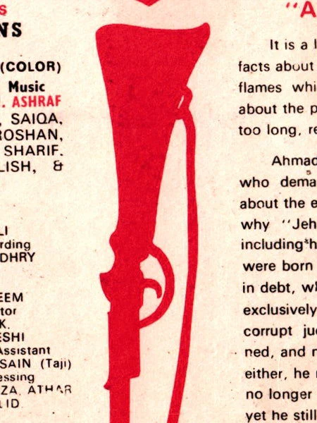 Aag aur Zindagi (1978) Original Booklet & Full Page Advert - Image 2