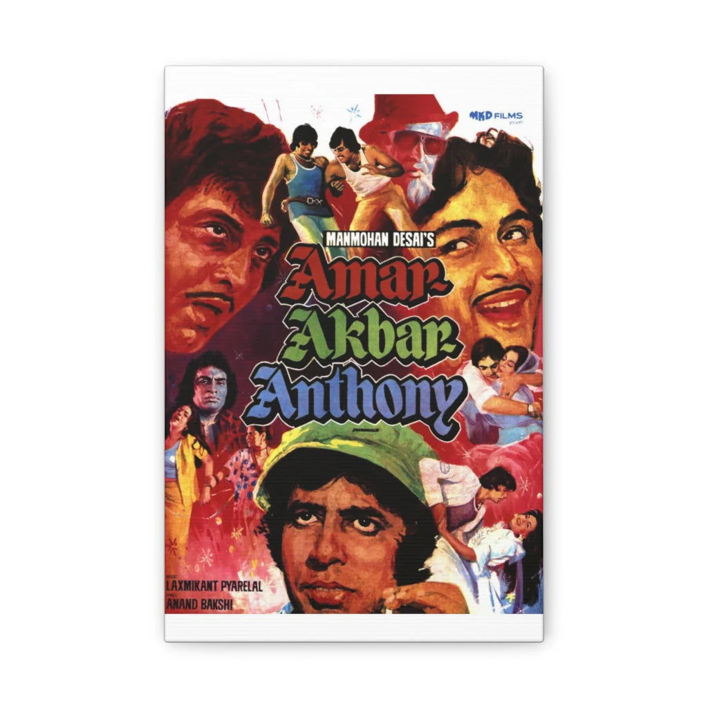 AMAR AKBAR ANTHONY - Classic Bollywood - Canvas