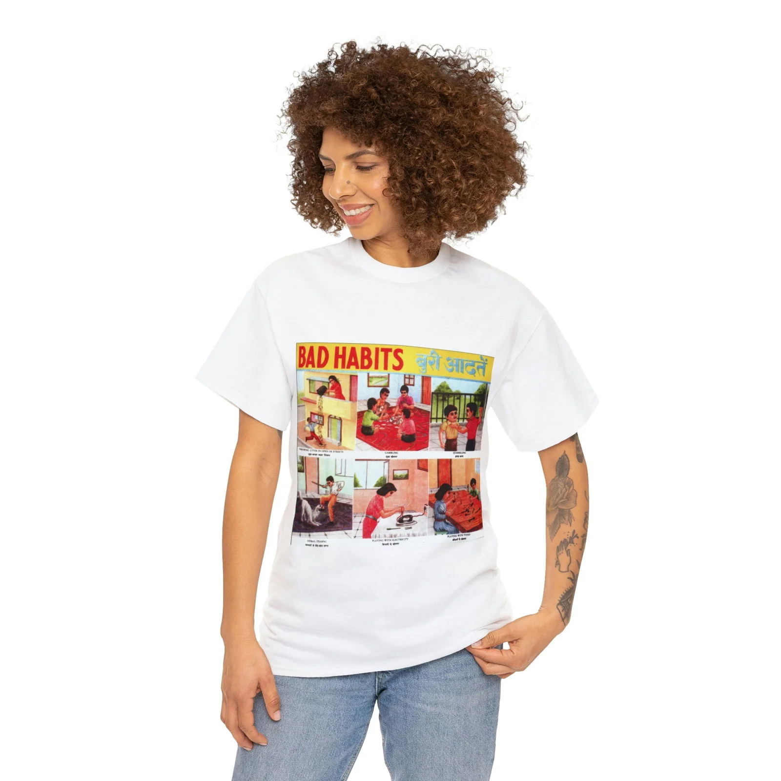 Bad Habits - Unisex Heavy Cotton Tee - Image 15