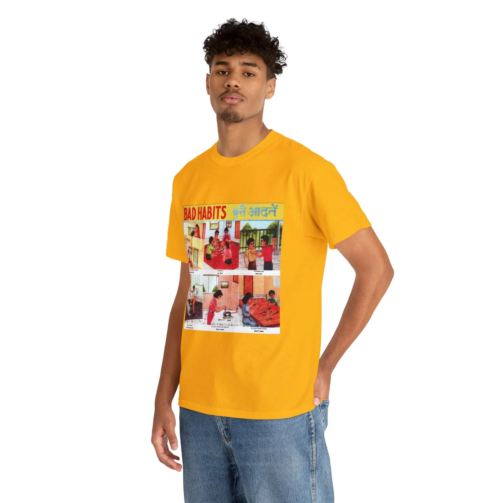 Bad Habits - Unisex Heavy Cotton Tee - Image 6