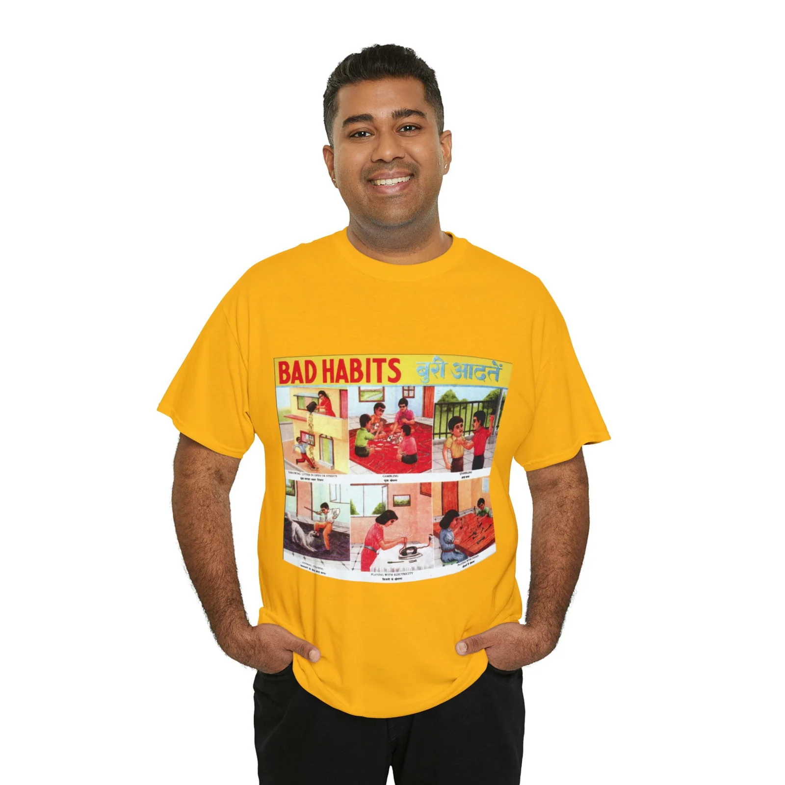 Bad Habits - Unisex Heavy Cotton Tee - Image 8