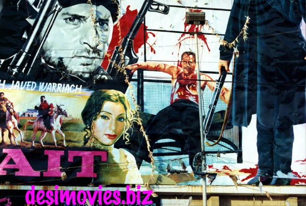 Billboard Cinema Art off the Streets of Lahore.