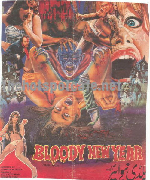 Bloody New Year (1987) Half Sheet (Pakistani) Original Poster