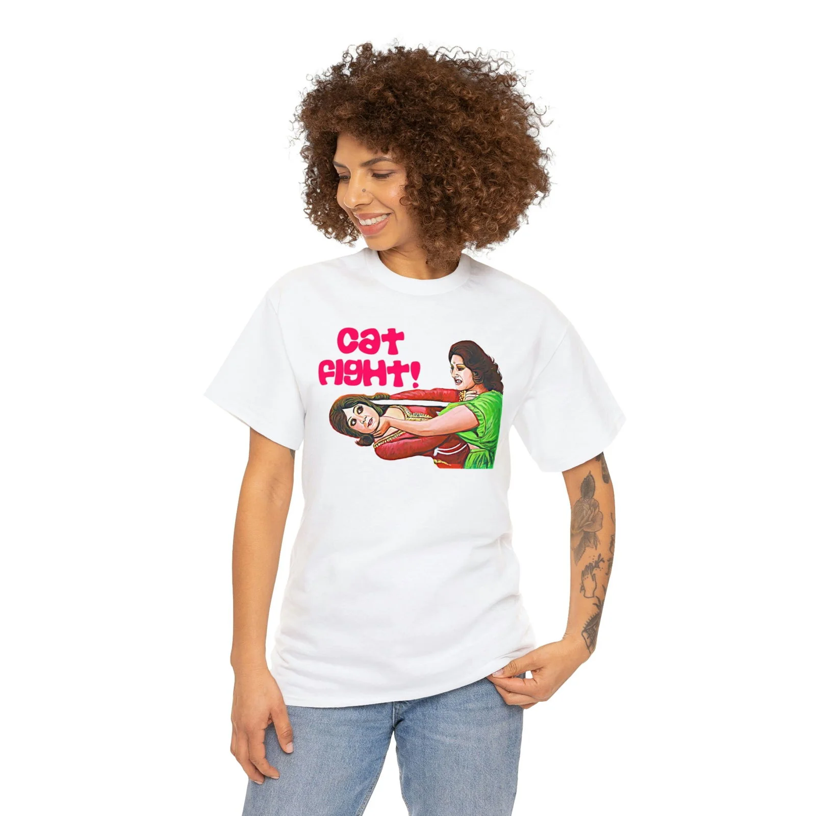 Cat Fight - Lollywood - Unisex Heavy Cotton Tee