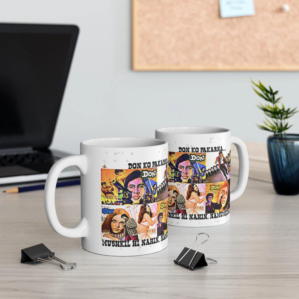 Don Ko Pakarna Mushkil Hi Nahin, Namumkin Hai - Bollywood - Ceramic Mug 11oz - Image 5