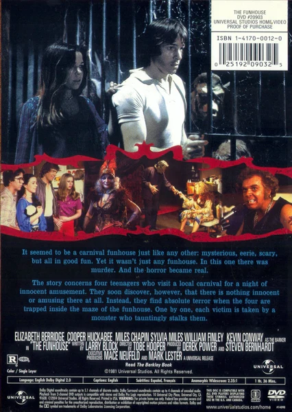 Funhouse, The (1981) - DVD Region 1. - Image 2