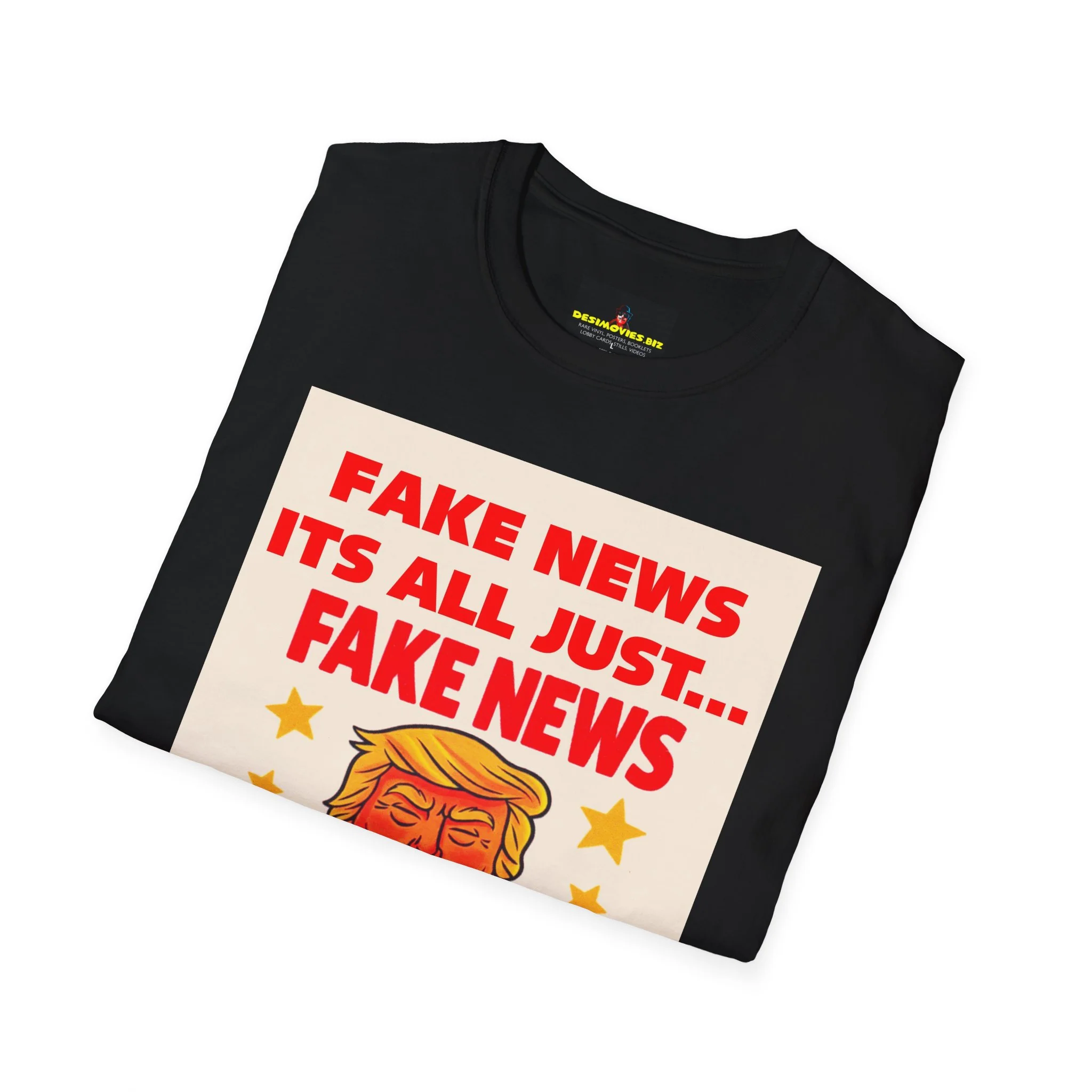Graphic Tee — 'Fake News, It's All Just... Fake News' Political Cartoon T-Shirt - Image 12