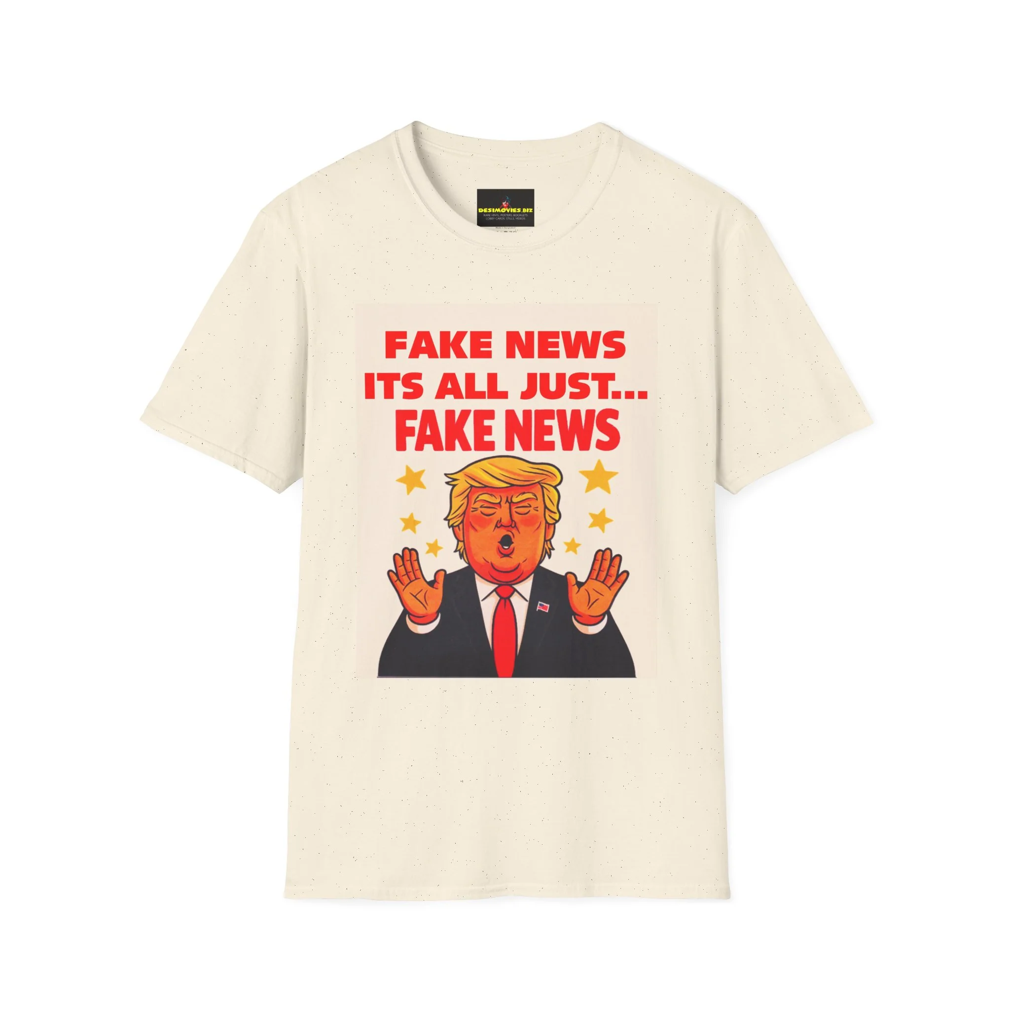 Graphic Tee — 'Fake News, It's All Just... Fake News' Political Cartoon T-Shirt - Image 3