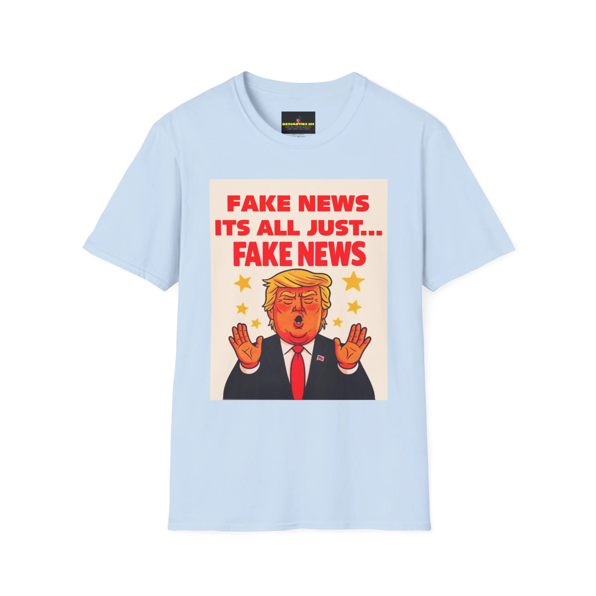 Graphic Tee — 'Fake News, It's All Just... Fake News' Political Cartoon T-Shirt - Image 5