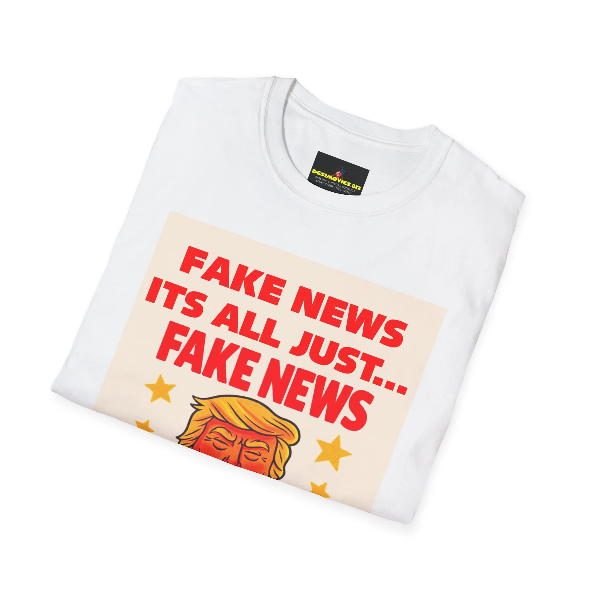 Graphic Tee — 'Fake News, It's All Just... Fake News' Political Cartoon T-Shirt - Image 9