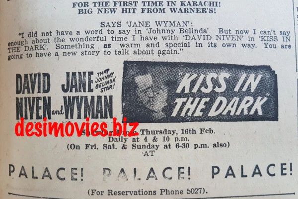 Kiss in the Dark, A (1949) Press Ad