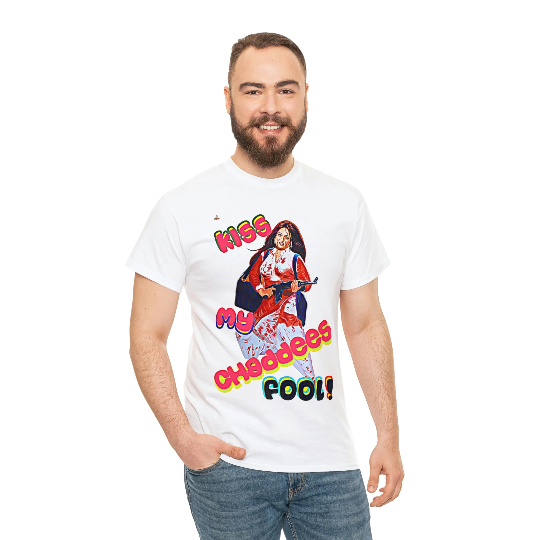 Kiss My Chaddees - Unisex Heavy Cotton Tee - Image 5