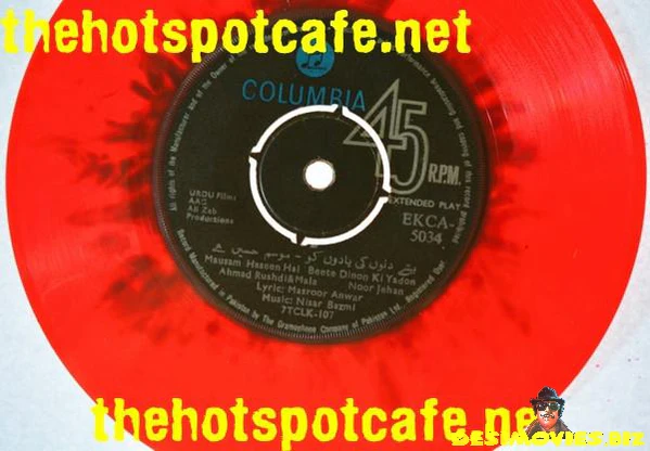 Red Coloured Vinyl HMV 45 RPM Record of the movie AAG