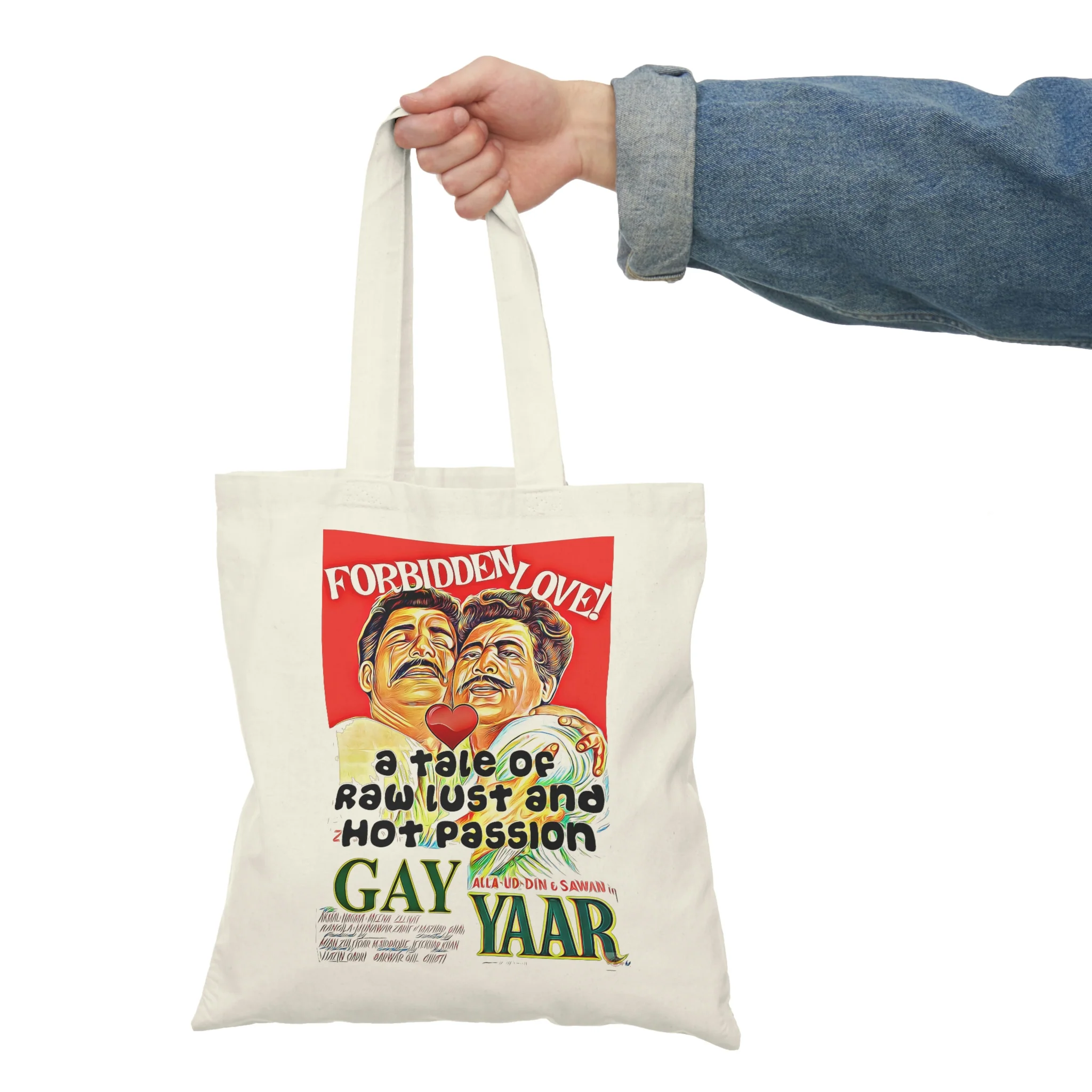 Miss Hippy / Gay Yaar Natural Tote Bag - Image 6