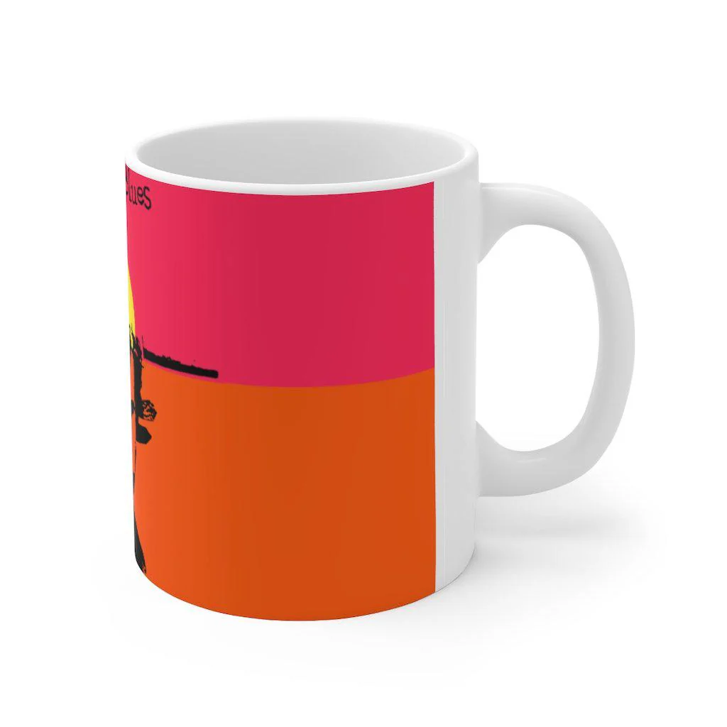 Monday Blues - Sultan Rahi - Ceramic Mug 11oz - Image 3