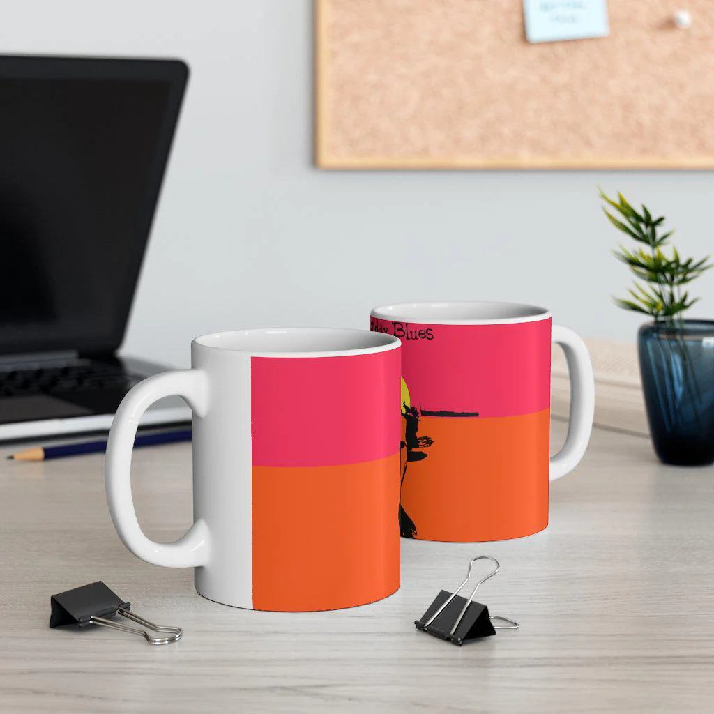 Monday Blues - Sultan Rahi - Ceramic Mug 11oz - Image 5
