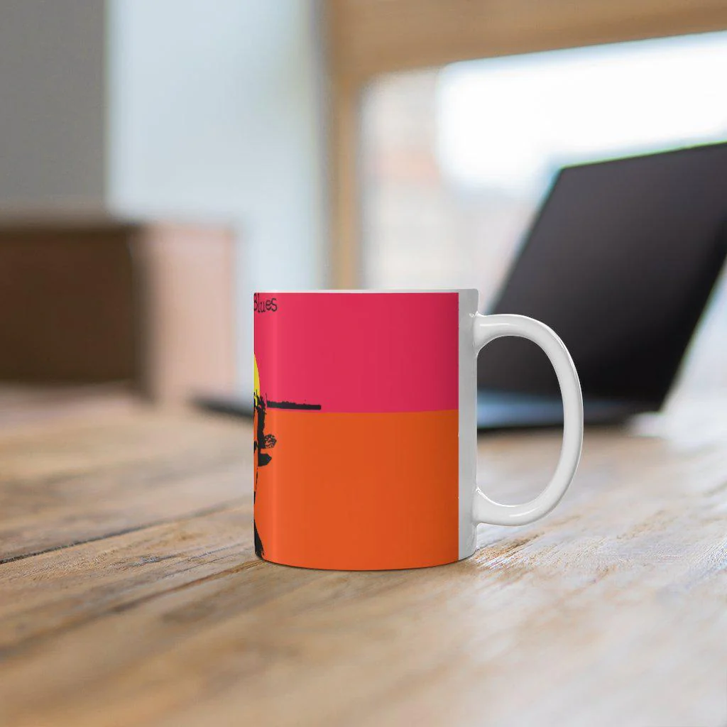 Monday Blues - Sultan Rahi - Ceramic Mug 11oz - Image 6