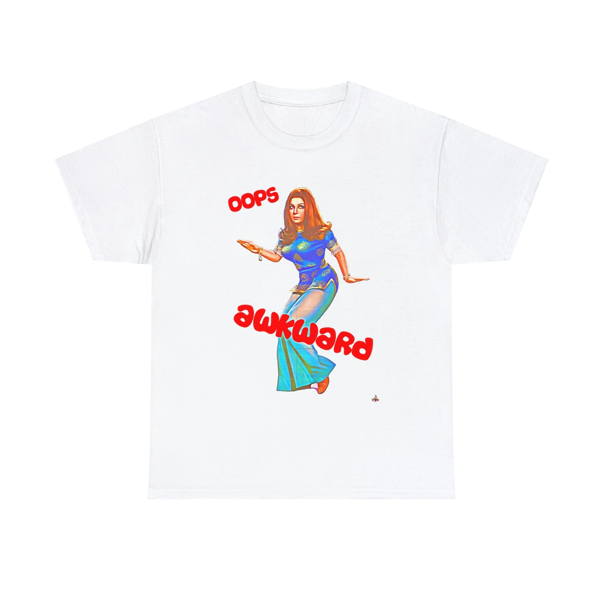Oops Awkward - Neelo - Lollywood T Shirt - Unisex Heavy Cotton Tee - Image 2