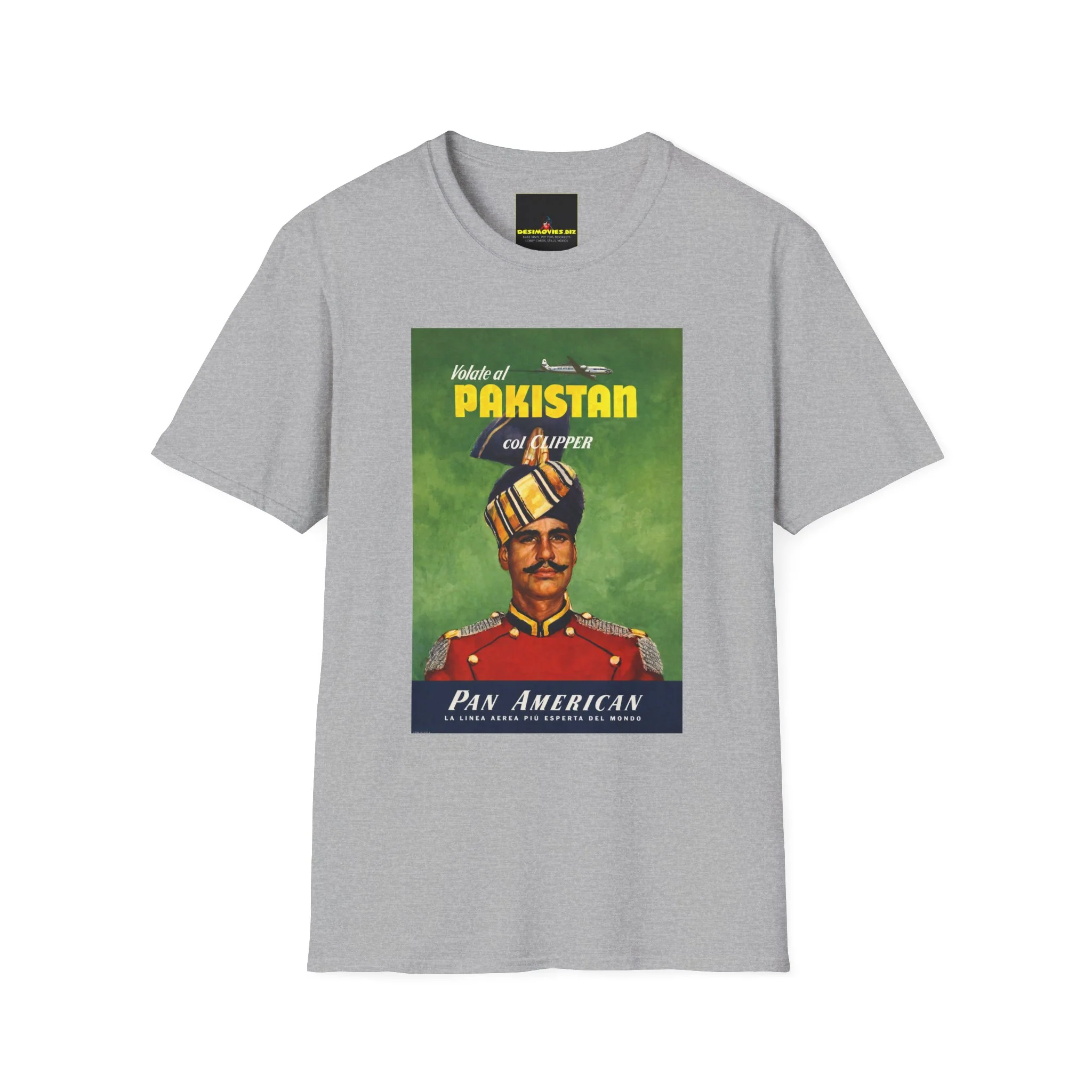 Pakistan Vintage Travel Poster T-Shirt - Image 3