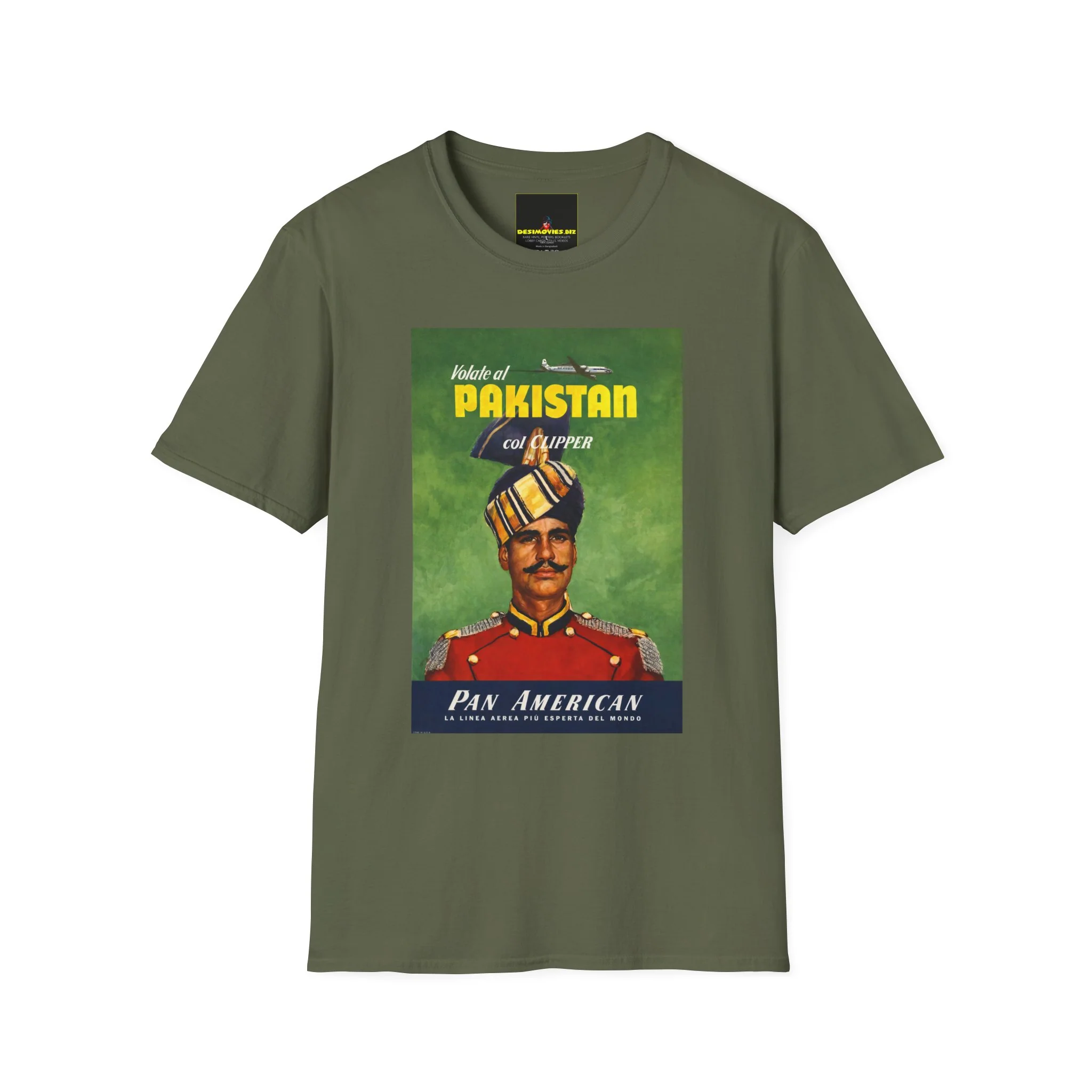 Pakistan Vintage Travel Poster T-Shirt - Image 5