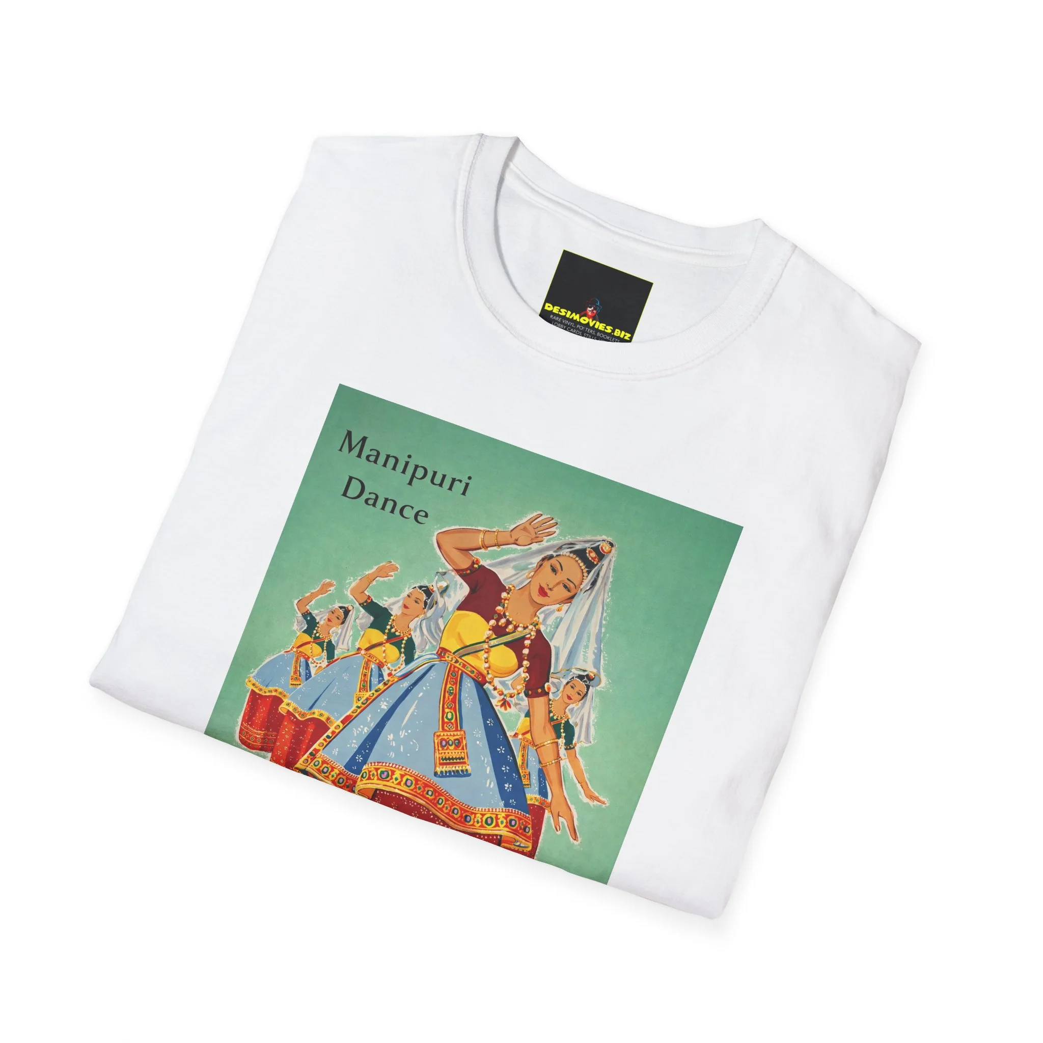Pakistan Vintage Travel Poster T-Shirt — 'Manipuri Dance' & 'Hunza' Retro Tourist Art - Image 4