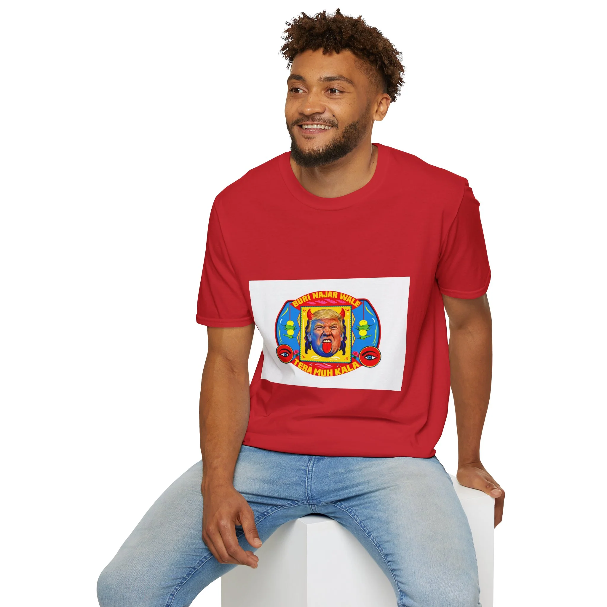 Political Cartoon T-Shirt — Colorful Satirical Donald Trump Design - Image 2