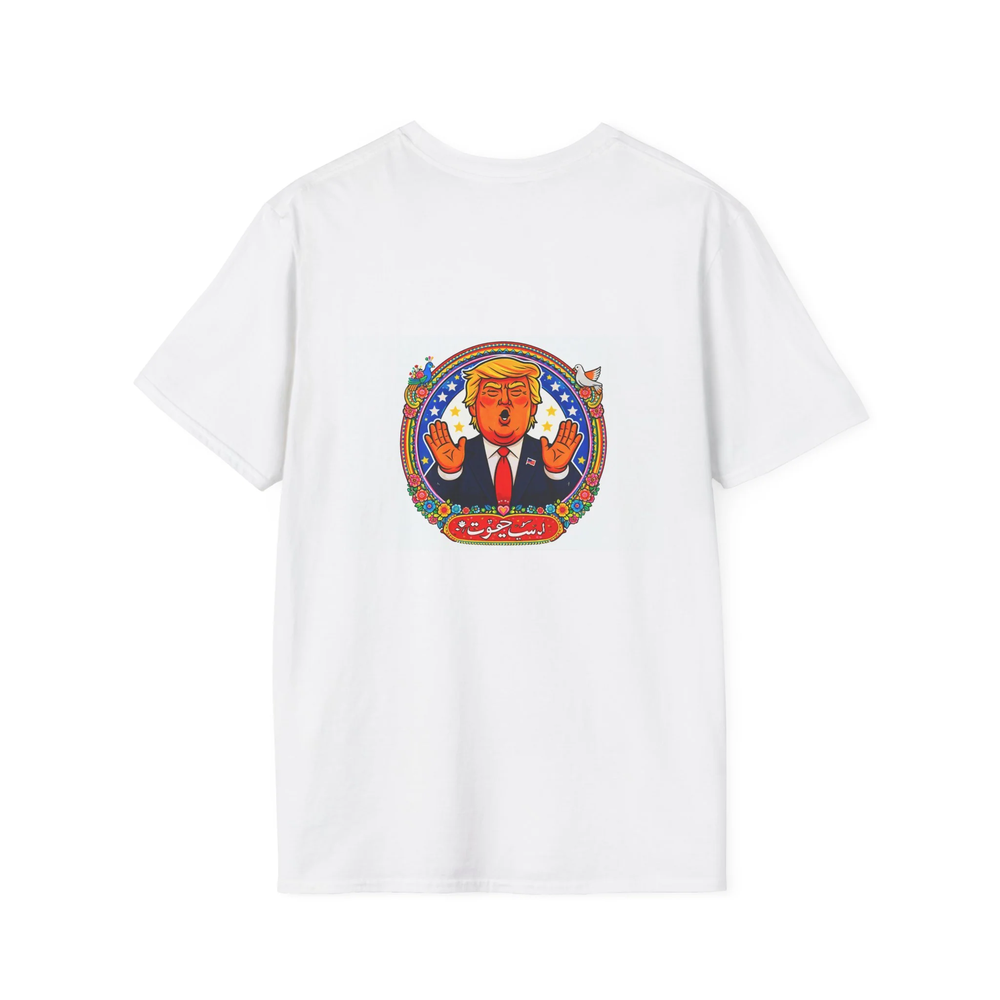 Political Cartoon T-Shirt — Colorful Satirical Donald Trump Design - Image 5