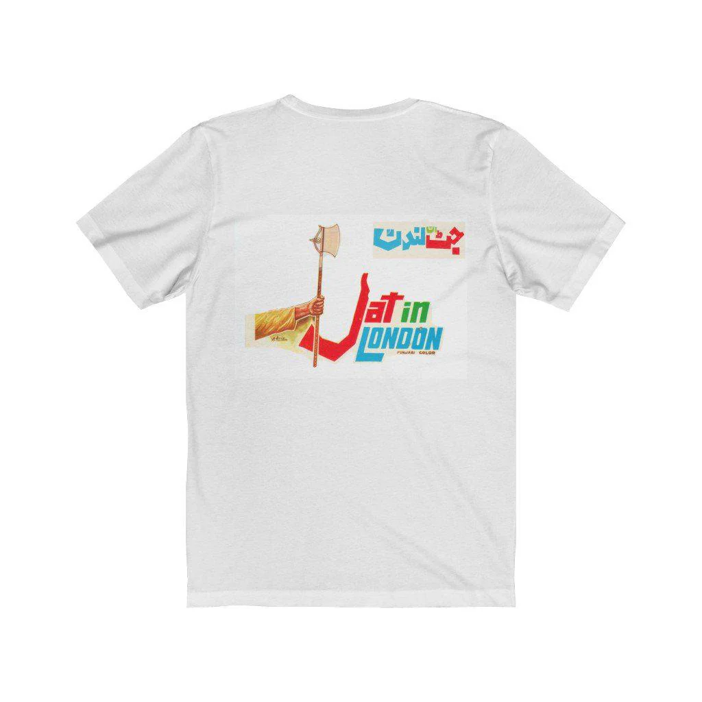 Punjabi Loin - Jat in London - Unisex Jersey Short Sleeve Tee - Image 2