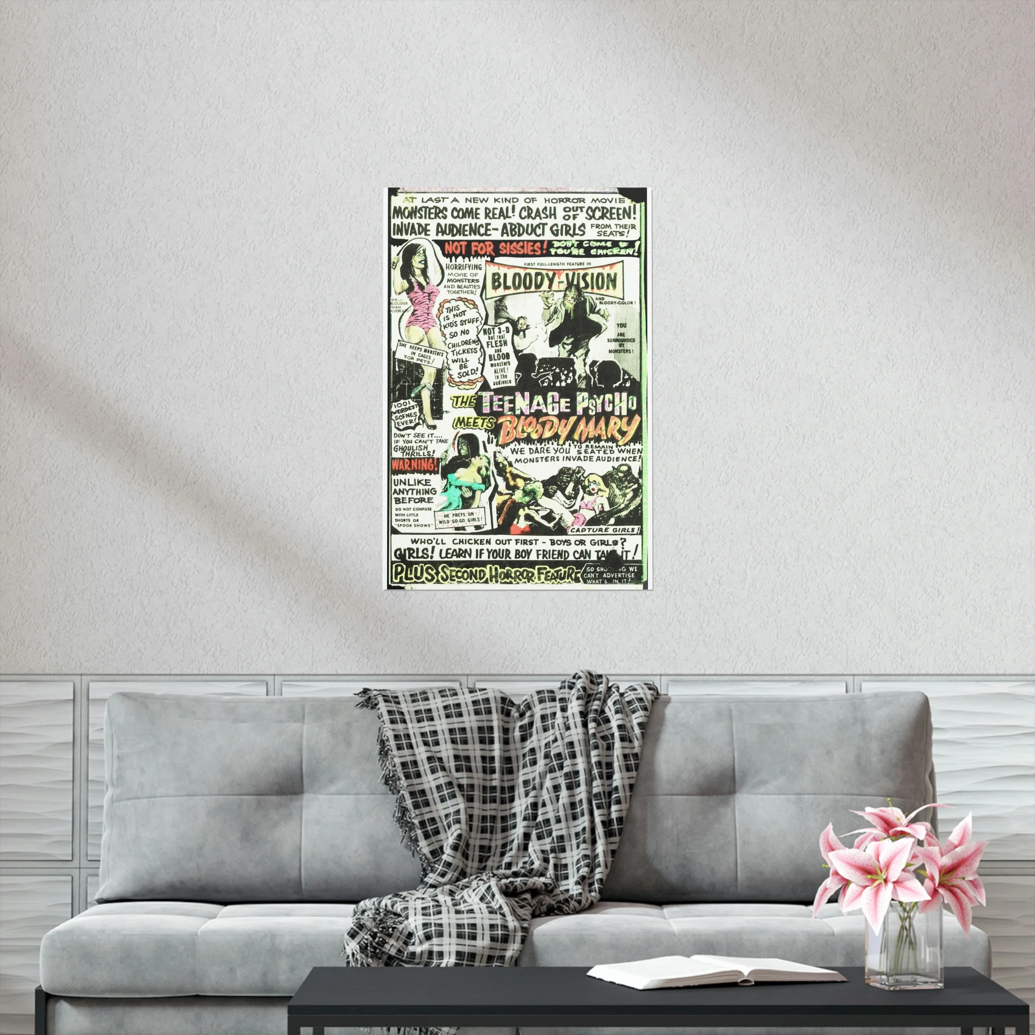 Teenage Psycho Meets Bloody Mary (1964) Premium Matte Vertical Posters - Image 6