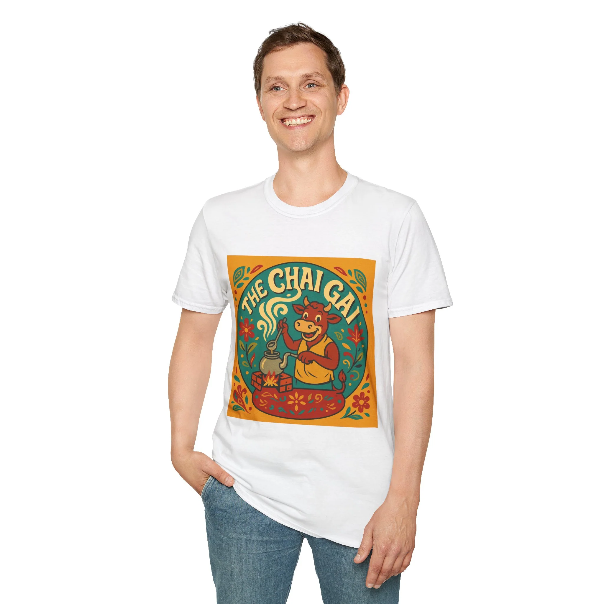 The Chai Gal T-Shirt – Retro Indian Tea Lover Graphic Tee - Image 10