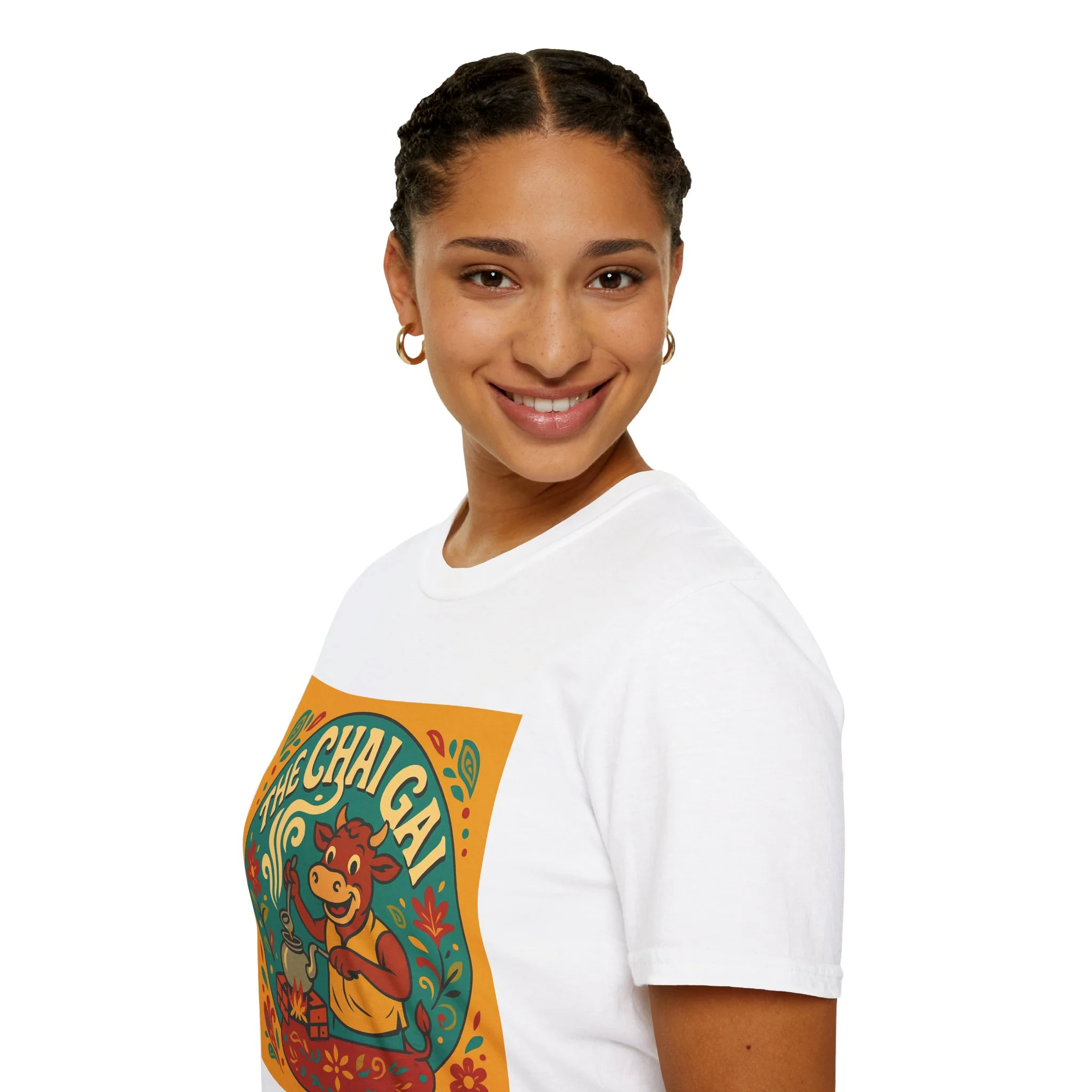 The Chai Gal T-Shirt – Retro Indian Tea Lover Graphic Tee - Image 9