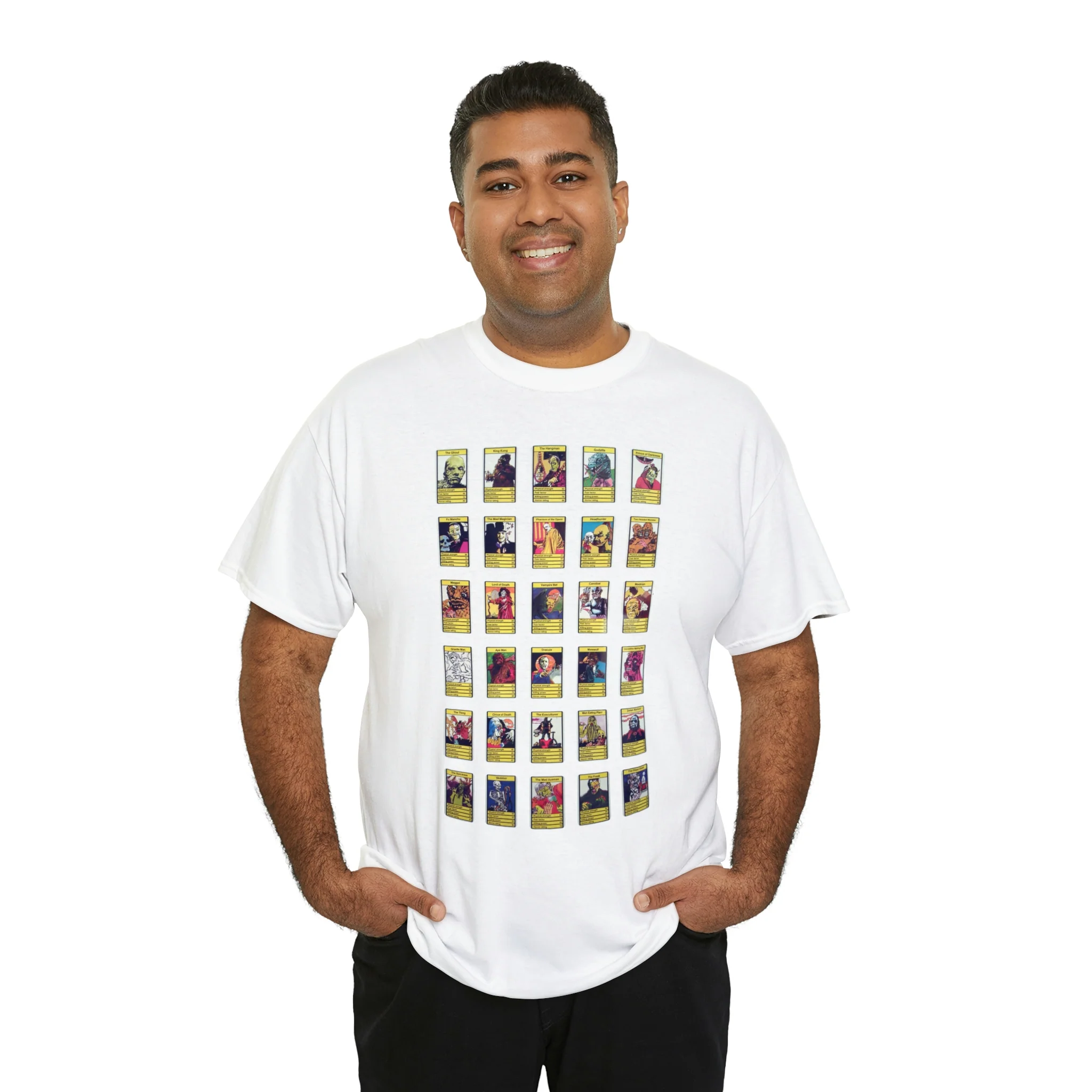 Top Trump Horror - Unisex Heavy Cotton Tee - Image 8
