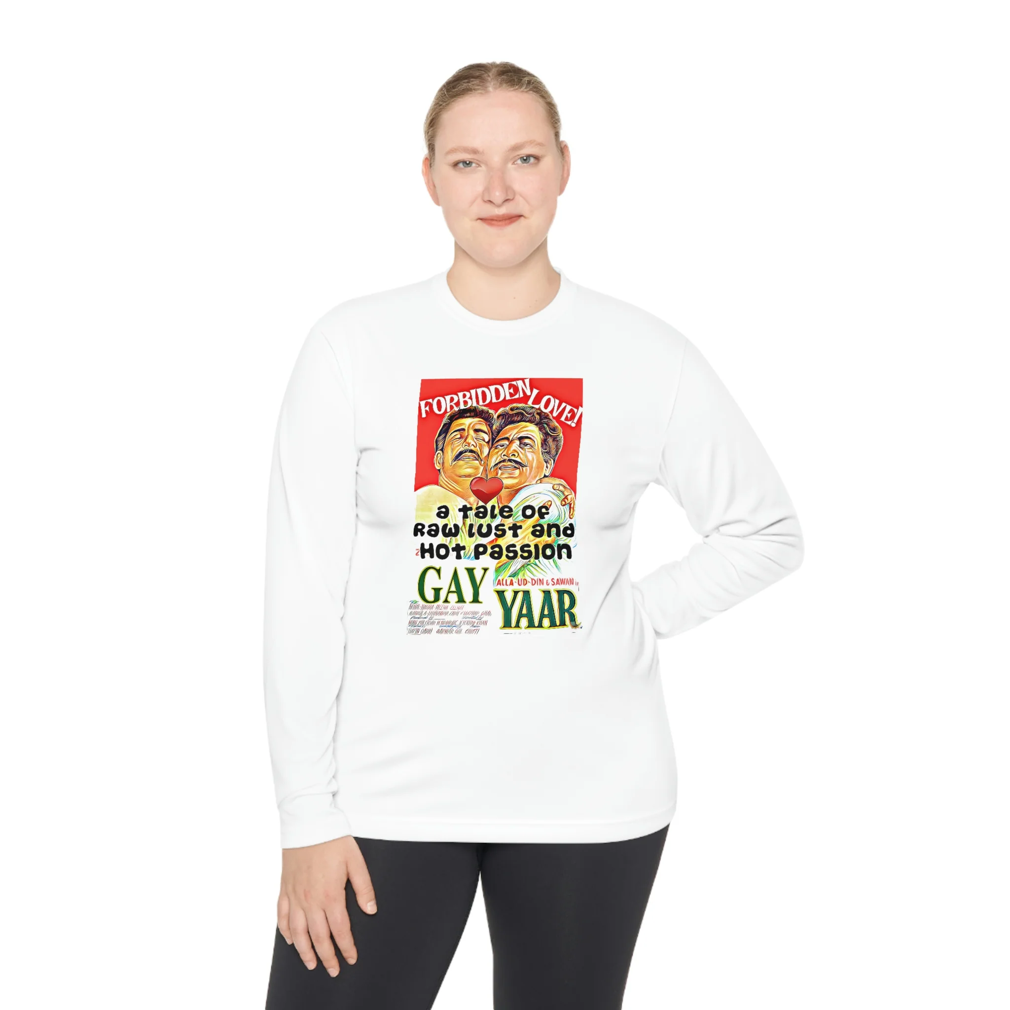 Gay Yaar & Miss Hippy Classic Lollywood - Unisex Lightweight Long Sleeve Tee - Image 4