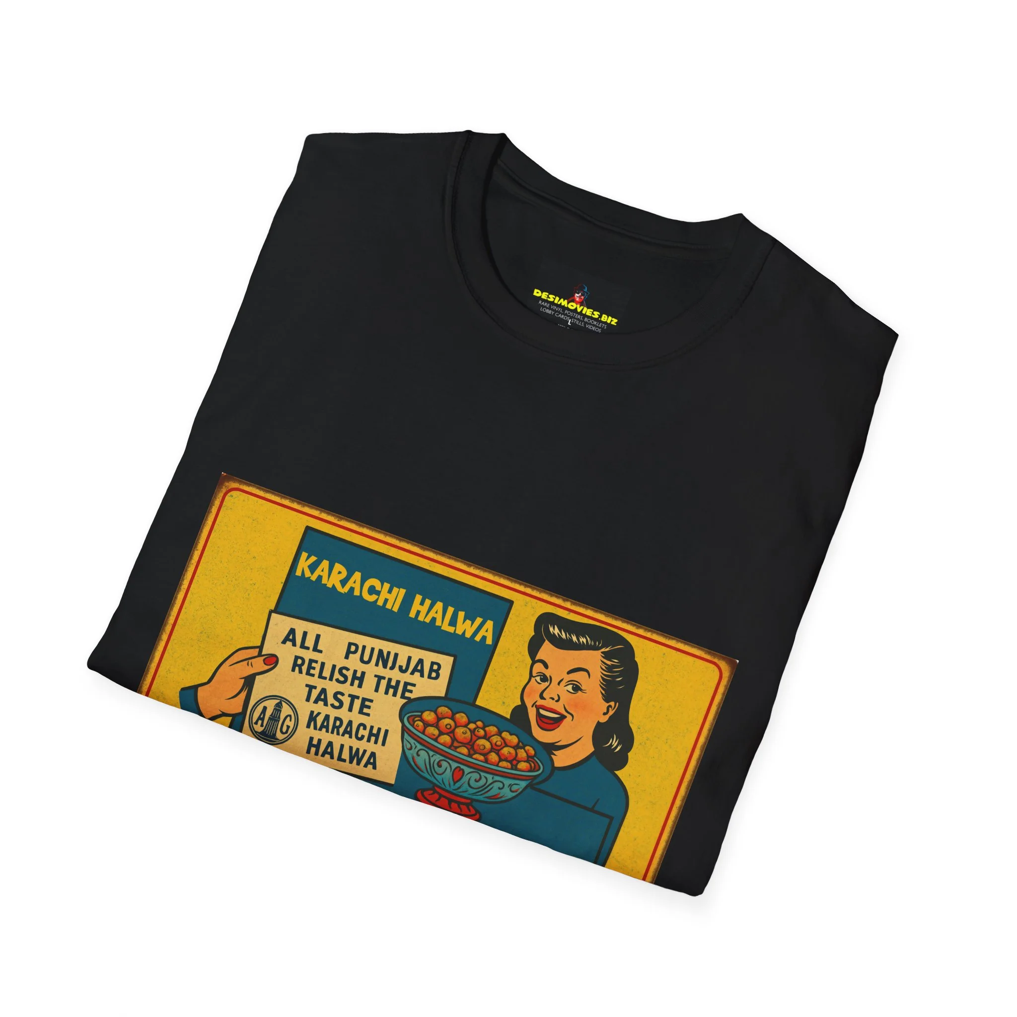 Vintage Karachi Halwa Retro T-Shirt — Ahmed Halva Market Graphic Tee - Image 10