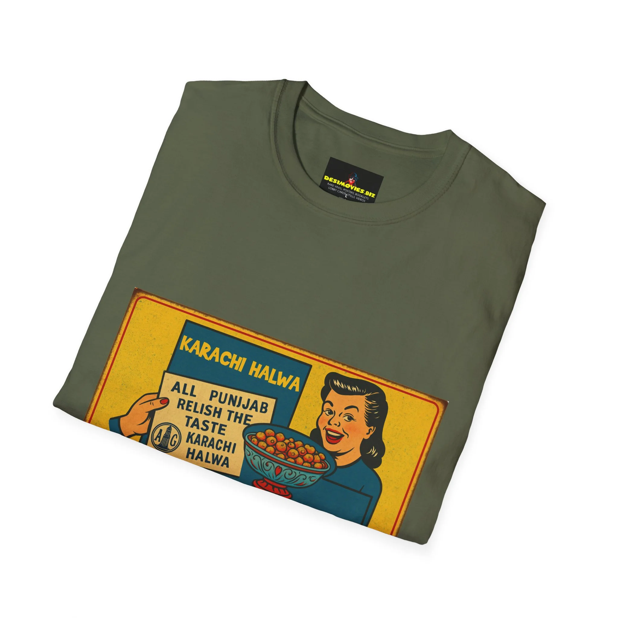 Vintage Karachi Halwa Retro T-Shirt — Ahmed Halva Market Graphic Tee - Image 13