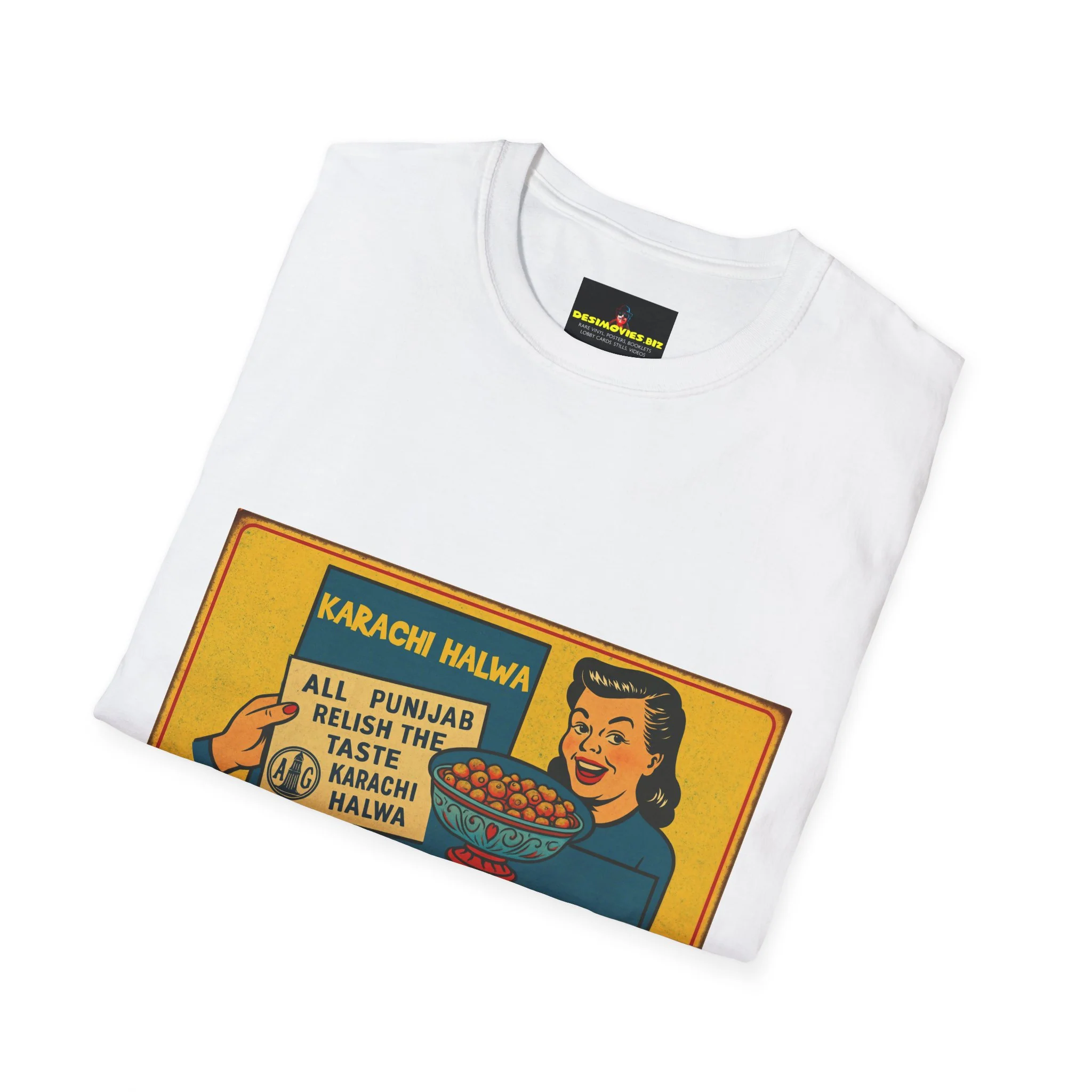 Vintage Karachi Halwa Retro T-Shirt — Ahmed Halva Market Graphic Tee - Image 7